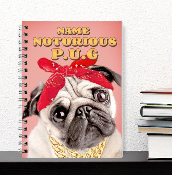 Notorious PUG Personalised Notebook
