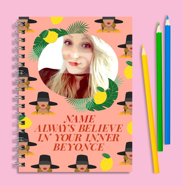 Inner Beyonce Personalised Photo Notebook