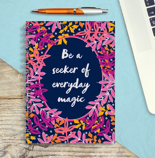 Everyday Magic Personalised Inspiration Notebook