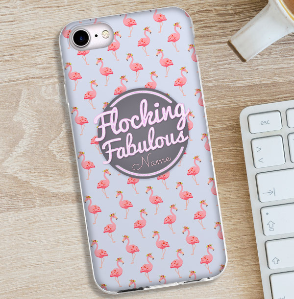 Flamingo Personalised iPhone Case