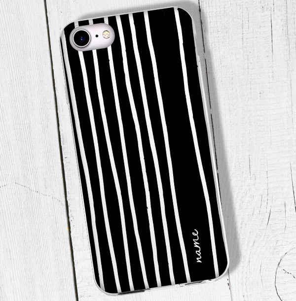 Contemporary Stripe Personalised iPhone Case