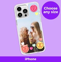 Tap to view Swizzels Love Hearts Best Mum Photo iPhone Case