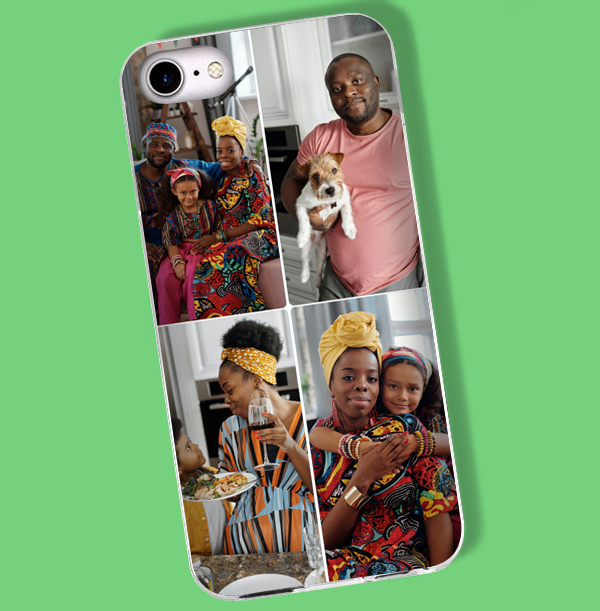 4 Photo Upload iPhone Case - Portrait