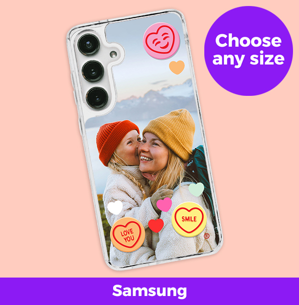 Swizzels Love Hearts Photo Upload Samsung Case