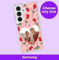 Tap to view Pink Hearts & Roses Photo Samsung Case