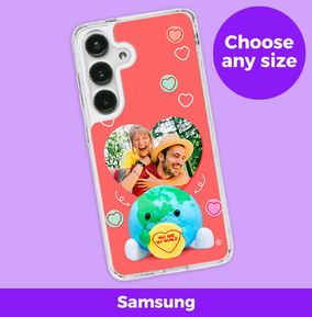Swizzels Love Hearts My World Photo Samsung Phone Case