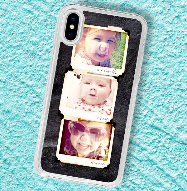 3 Polaroid Photo iPhone Case - Portrait