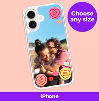 Tap to view Swizzels Love Hearts Full Photo iPhone Case