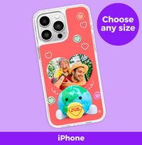 Tap to view Swizzels Love Hearts My World Photo iPhone Case