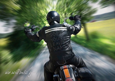 Biker - Leaving