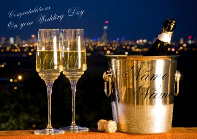 His & Hers Champagne - Wedding