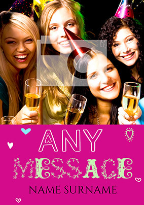 Funky Words - Photo Upload Portrait