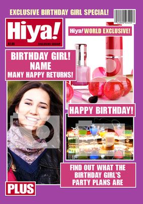 Photo of Hiya! Birthday Girl Multi Photo