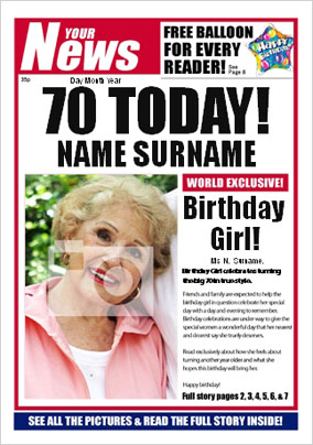 Your News - Her 70th