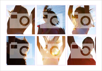 2x3 Landscape White Border