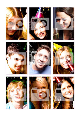 3x3 Portrait White Border Poster
