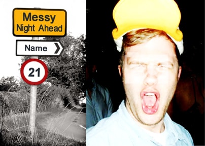21st Birthday Party Invite - Road Sign