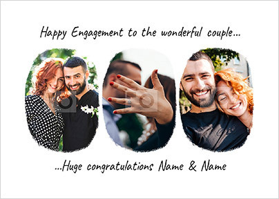Engagement Congratulations Photo Postcard