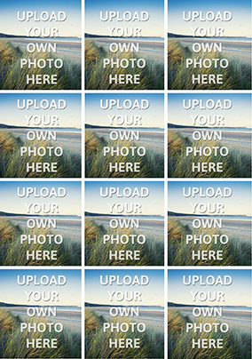 Twelve Photo Upload Postcard