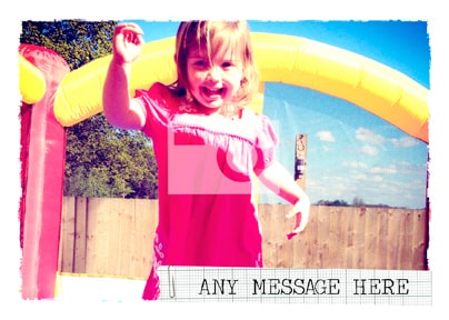 White Border Personalised Postcard