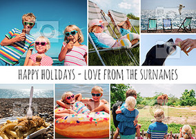 Happy Holidays Photo Postcard