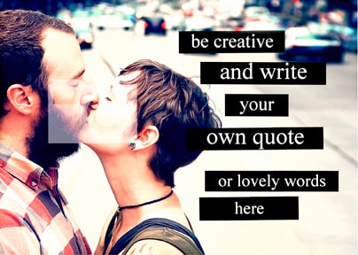 Quote & Photo Personalised Postcard - Black
