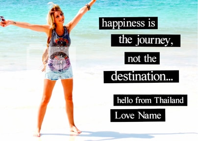 Quote & Photo Holiday Postcard
