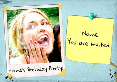 Hey It's Our Birthday Party Invite Postcard