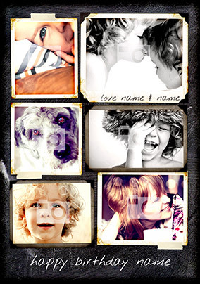 Multi photo upload Polaroid Postcard