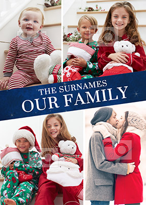 Our Family Multi Photo Large Poster