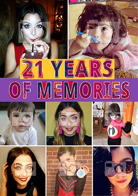 21 Years Of Memories Photo Poster