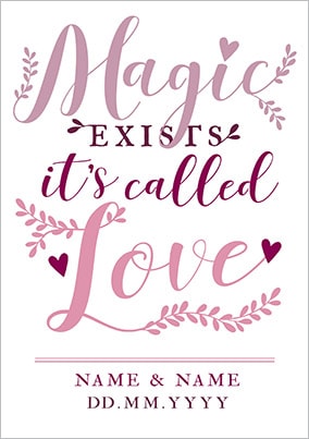 Magic Exists it's called Love Poster