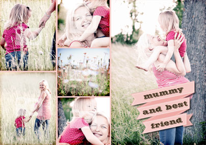 Peach Banner Photo Landscape Large Poster