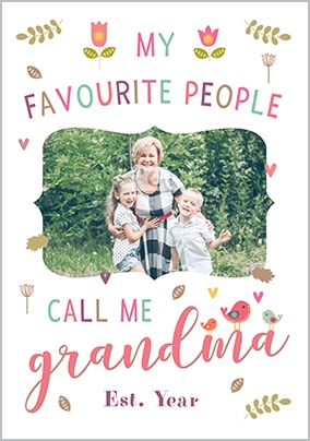 Call Me Grandma Photo Poster