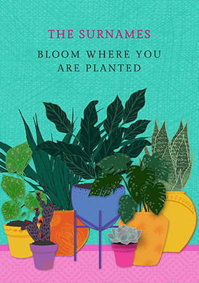 Bloom Where You are Planted Personalised Poster