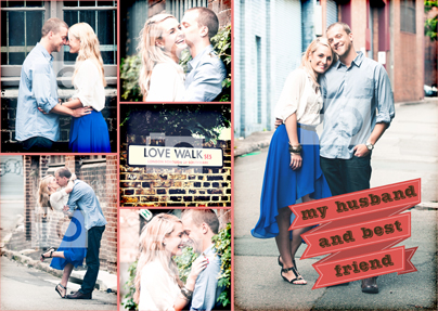 Red Banner Photo Landscape Large Poster
