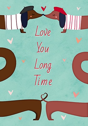 Love You Long Time Personalised Poster