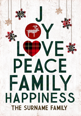 Nordic Kisses - Family Christmas Poster