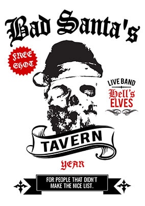Bad Santa Tavern Poster