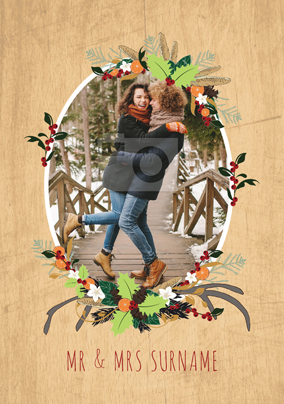 Winter Wonder Photo Upload Christmas Poster