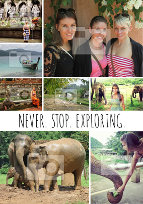  Personalised Photo Upload Poster - Never Stop Exploring Essential