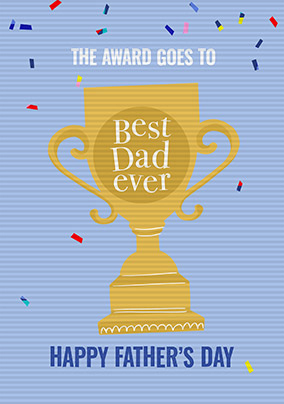 Best Dad Ever Flip Reveal Photo Father's Day Card