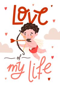 Flip Reveal Love of My Life Photo Valentine's Day Card