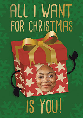 All I want Gift Photo Christmas Card