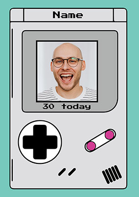 30 Today Gamer Birthday Card