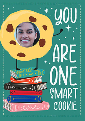 Exam Smart Cookie Photo Card