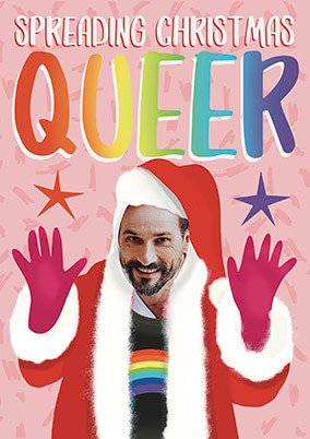 Spreading Christmas Queer Photo Card
