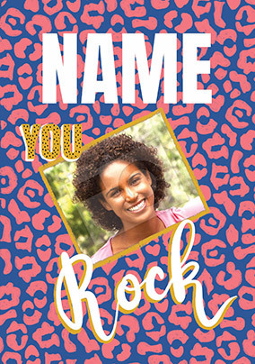 You Rock Photo Birthday Card