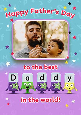 Photo of Alphablocks The Best Daddy In The World Father's Day Photo Card