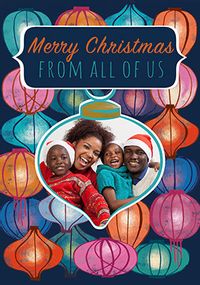 From All of Us Lanterns Photo Christmas Card